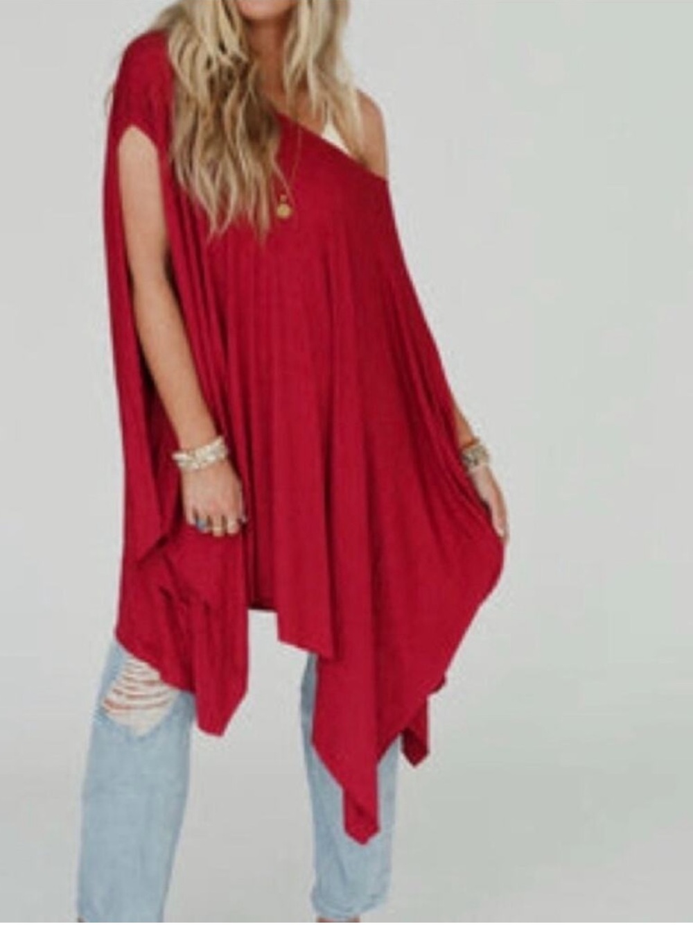Cool Three Bird Nest WREN one size oversized tunic asymmetrical shirt dress new - Picture 7 of 7